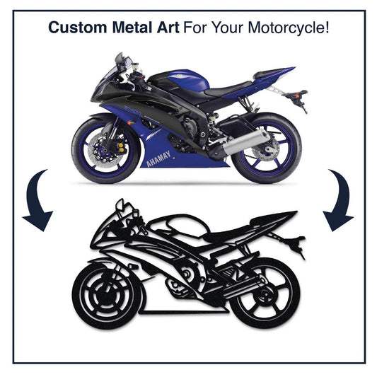 Your Personalized Motorcycle Metal Wall Art - Metal Art