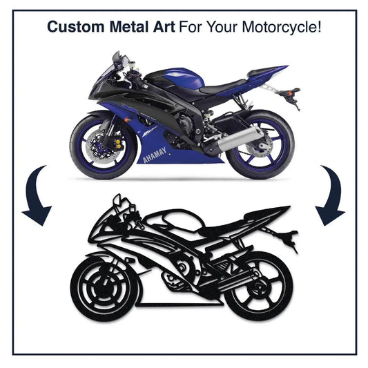 Your Personalized Motorcycle Metal Wall Art - Metal Art