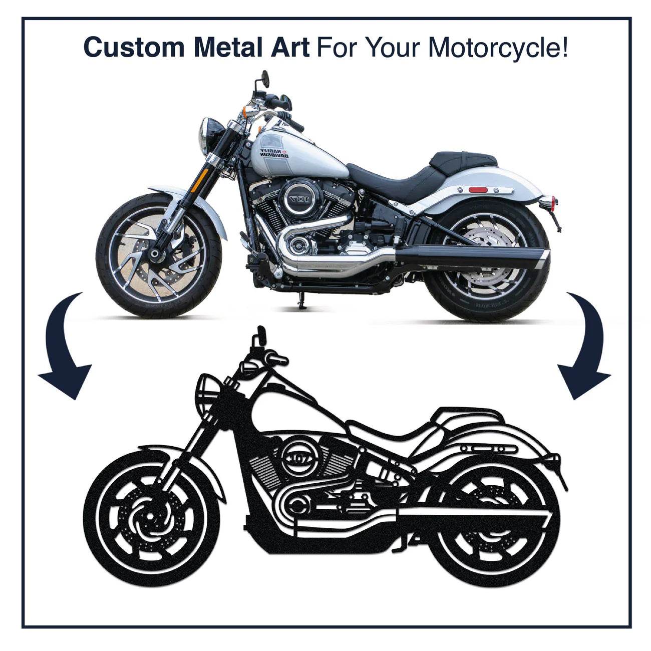 Your Personalized Motorcycle Metal Wall Art - Metal Art