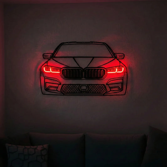 M5 Front — Neon LED Metal Wall Art - Metal Art