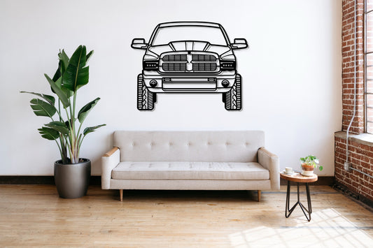 2003 RAM 2500 Front View - Metal Wall Art