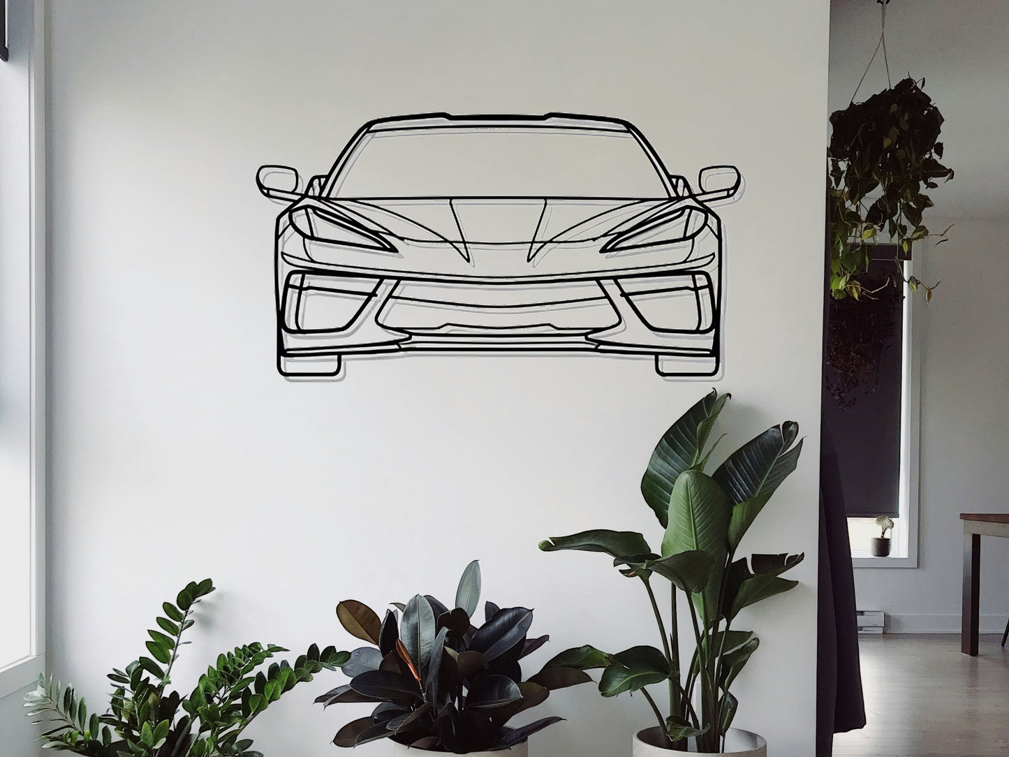 Corvette C8 Front - Metal Wall Art