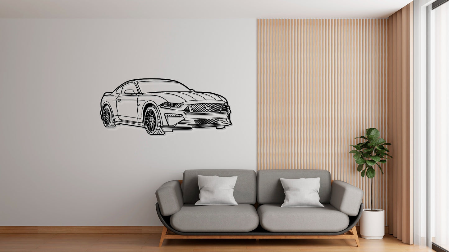 2018 Mustang GT - Perspective - Metal Wall Art