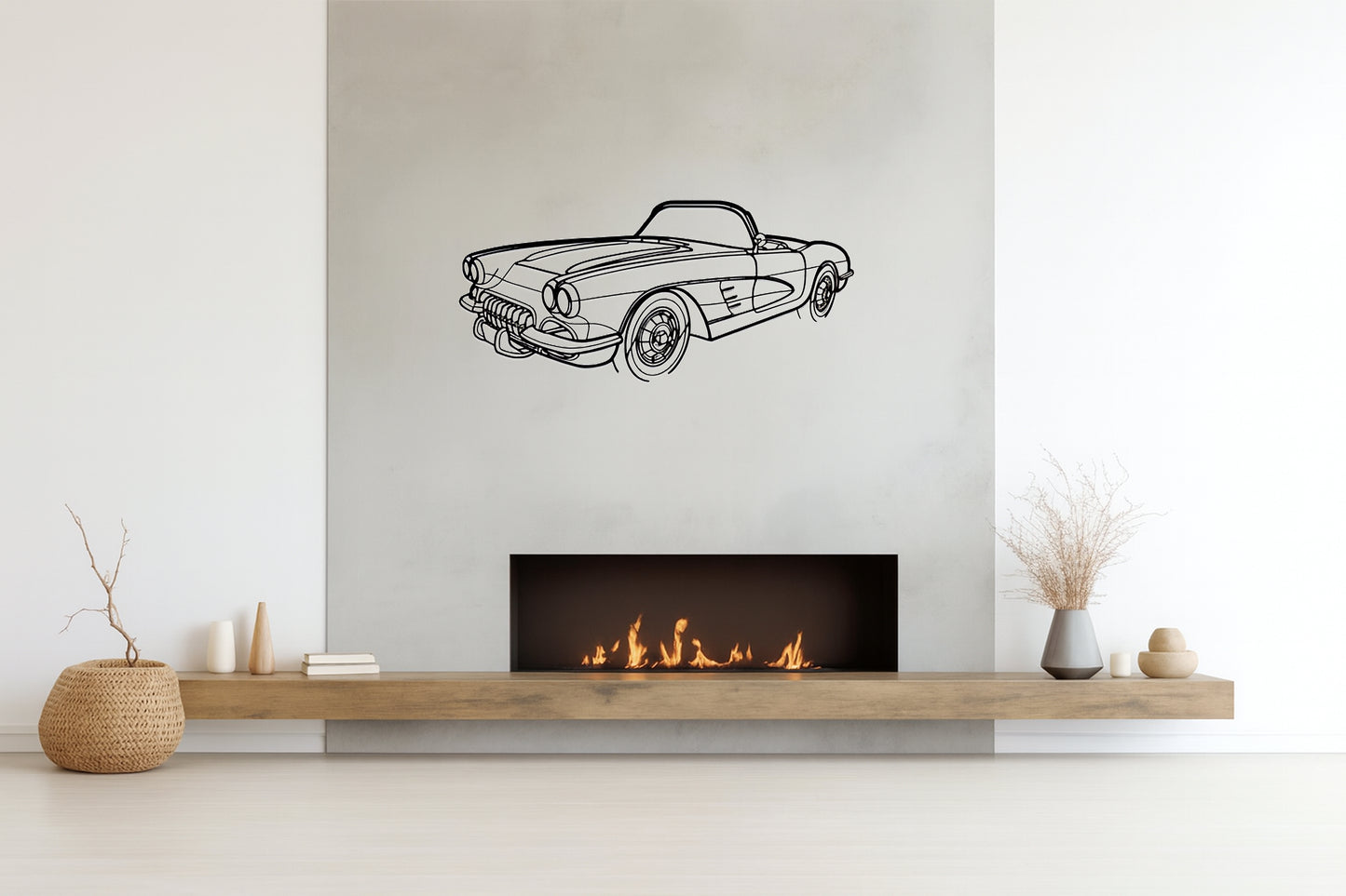 Corvette C1 1960 - Metal Wall Art