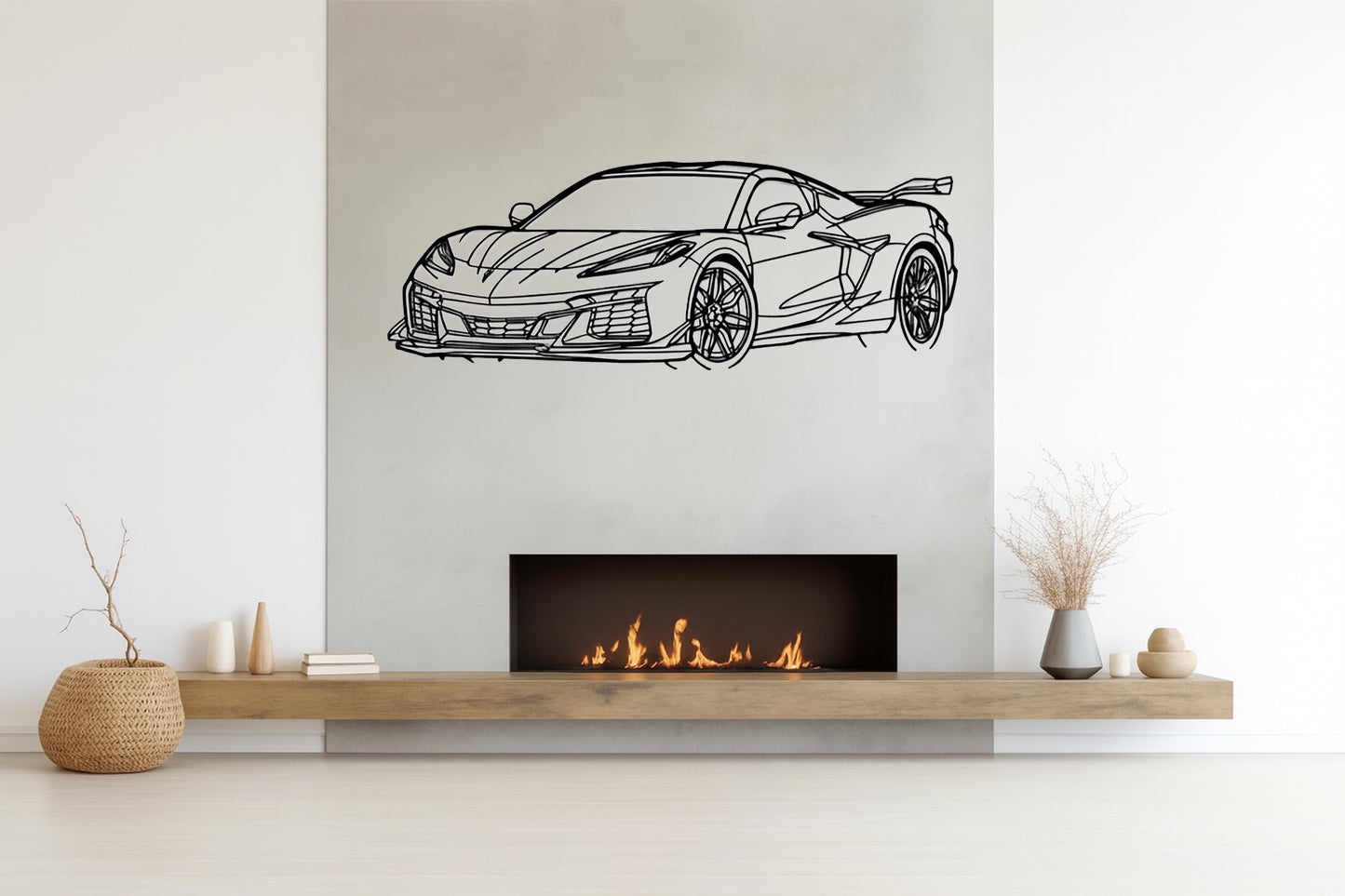 Corvette C8 2024 - Metal Wall Art