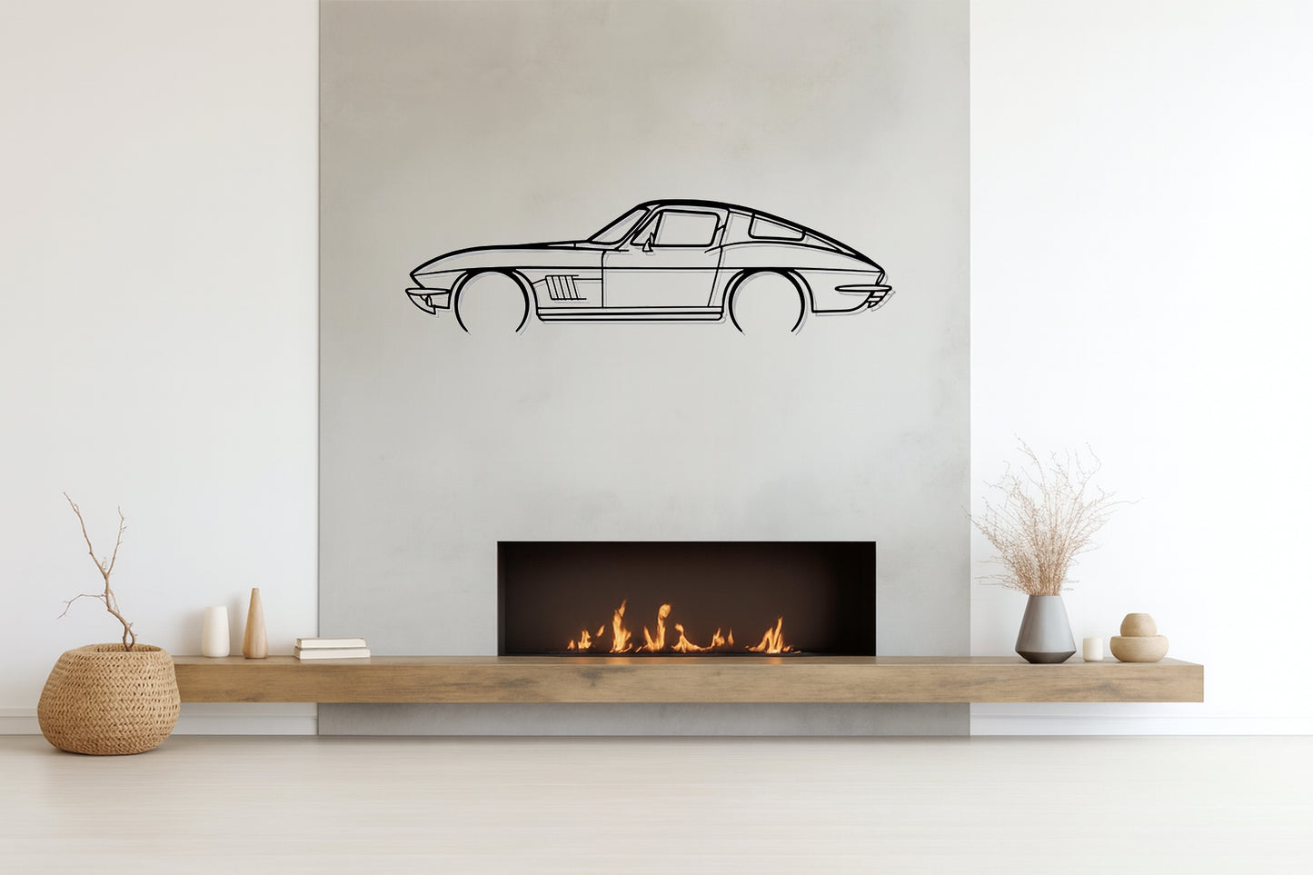 Corvette C2 1967 - Metal Wall Art