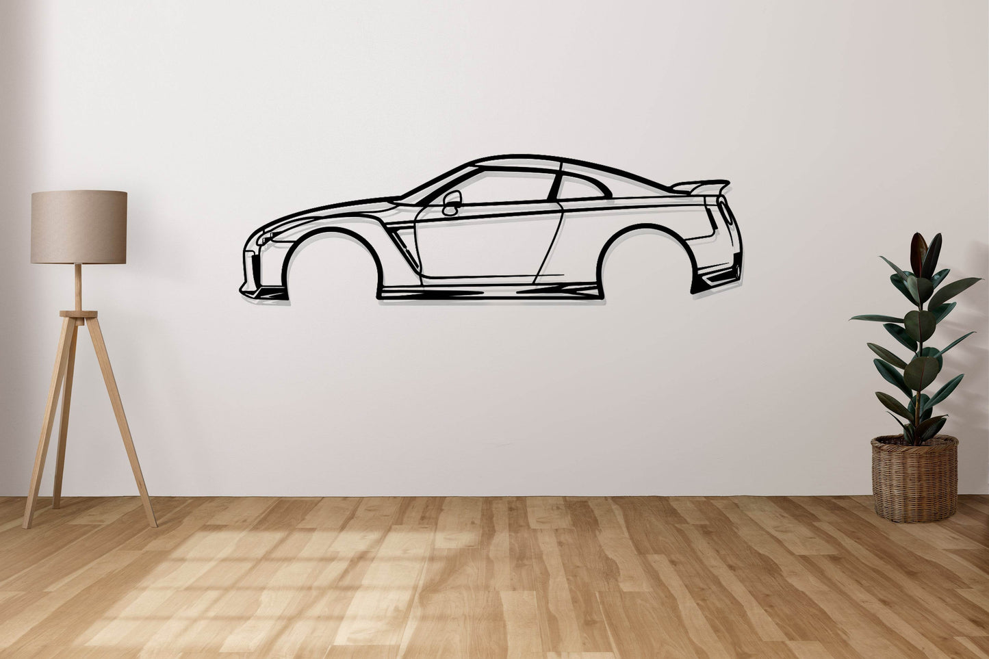 GT-R R35 - Side View - Metal Wall Art - Metal Art