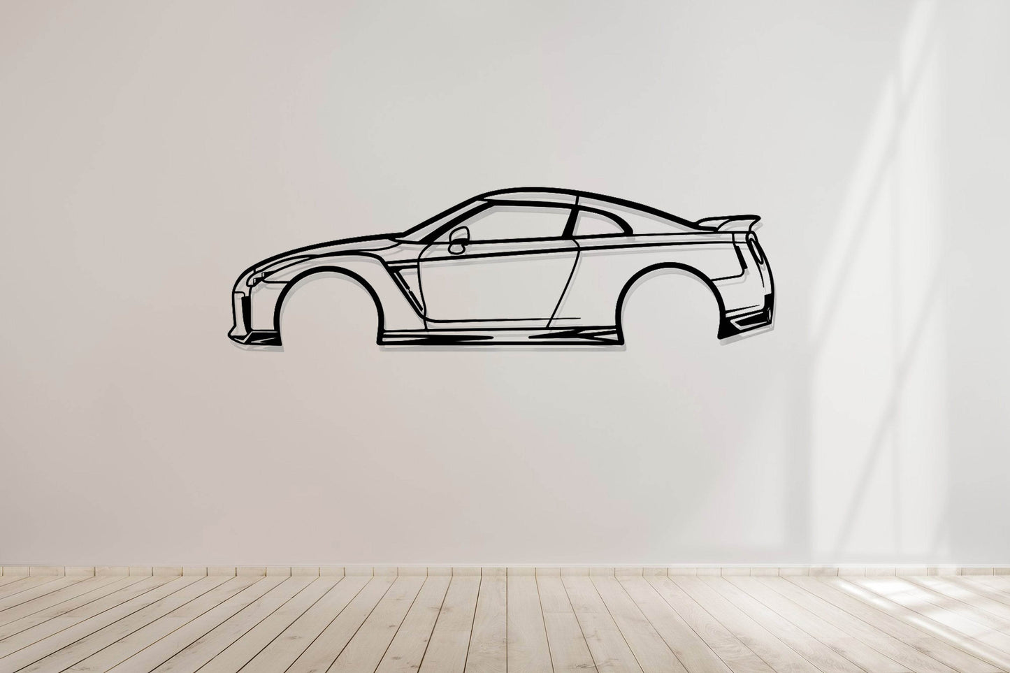 GT-R R35 - Side View - Metal Wall Art - Metal Art