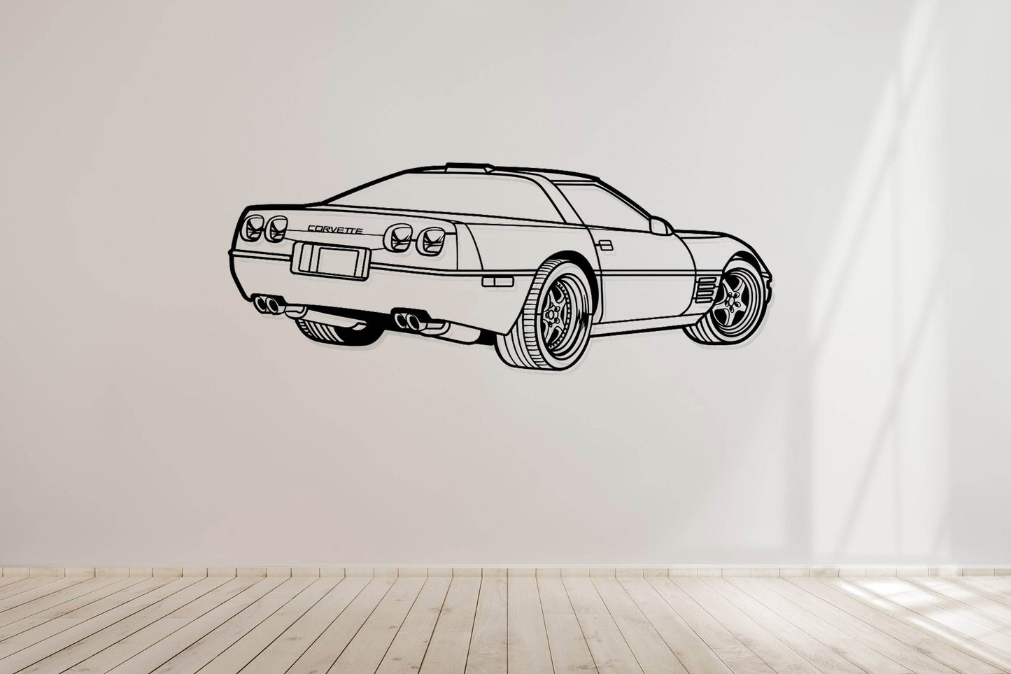 Corvette C4 - Metal Wall Art - Metal Art