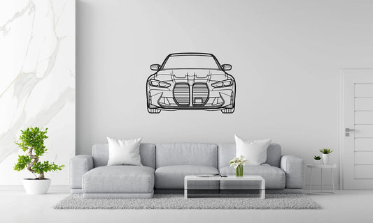 G80 M3 Front - Metal Wall Art - Metal Art