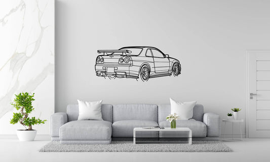 R34 GTR Nismo - Metal Wall Art - Metal Art