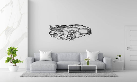 Aventador SVJ Roadster - Metal Wall Art - Metal Art