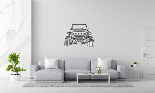 Wrangler Offroad Front - Metal Wall Art - Metal Art