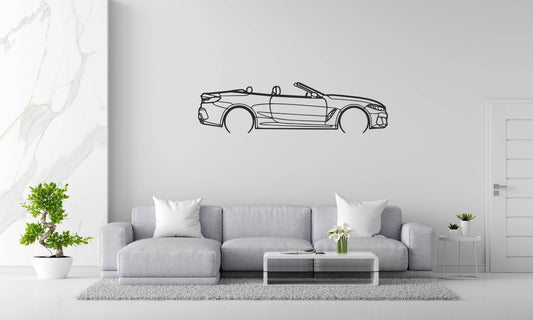 8 Series Convertible (G14) - Metal Wall Art - Metal Art