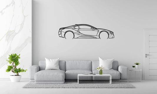 i8 Coupe - Metal Wall Art - Metal Art