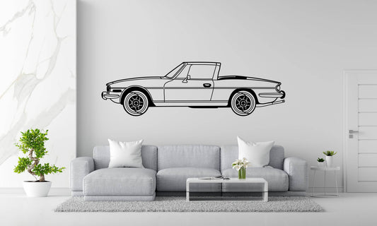 Triumph Stag Side View- Metal Wall Art - Metal Art