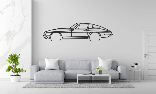 Corvette C2 Sting Ray - Metal Wall Art - Metal Art