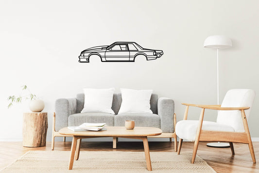 1989 Mustang Foxbody Drag Version - Metal Wall Art - Metal Art
