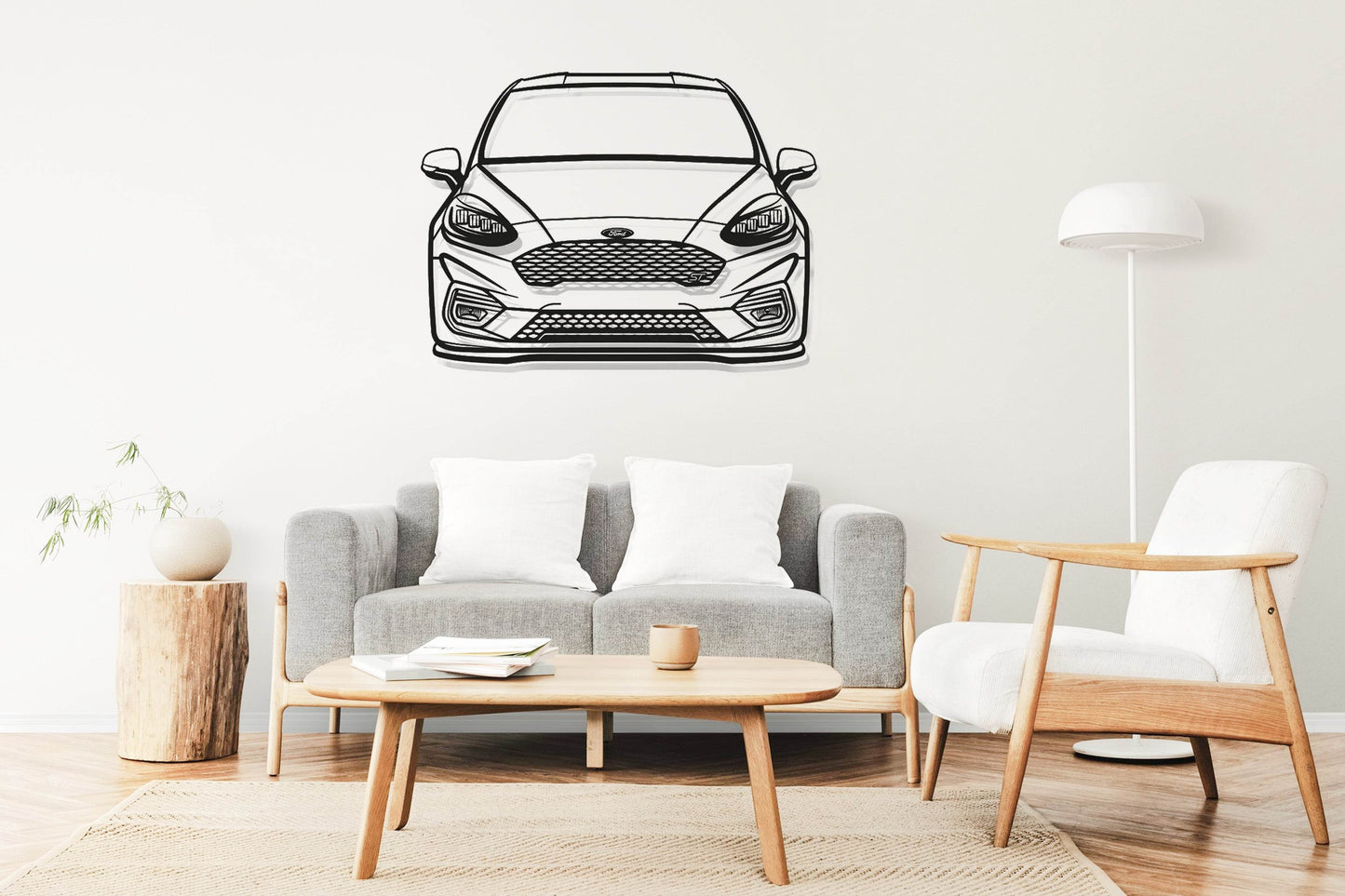Fiesta MK8 Front - Metal Wall Art - Metal Art