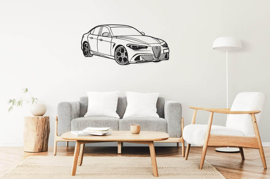 Giulia Quadrifoglio 100th Anniversary - Metal Wall Art - Metal Art