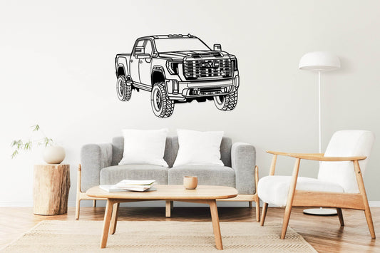 Sierra 2500 Denali - Metal Wall Art - Metal Art