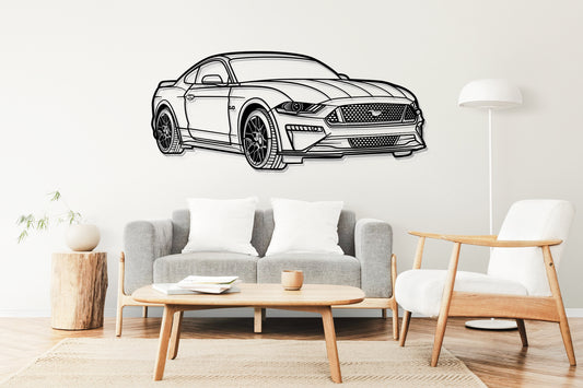 2018 Mustang GT - Perspective - Metal Wall Art