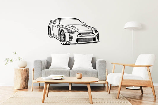 GT-R R35 Perspective - Metal Wall Art - Metal Art