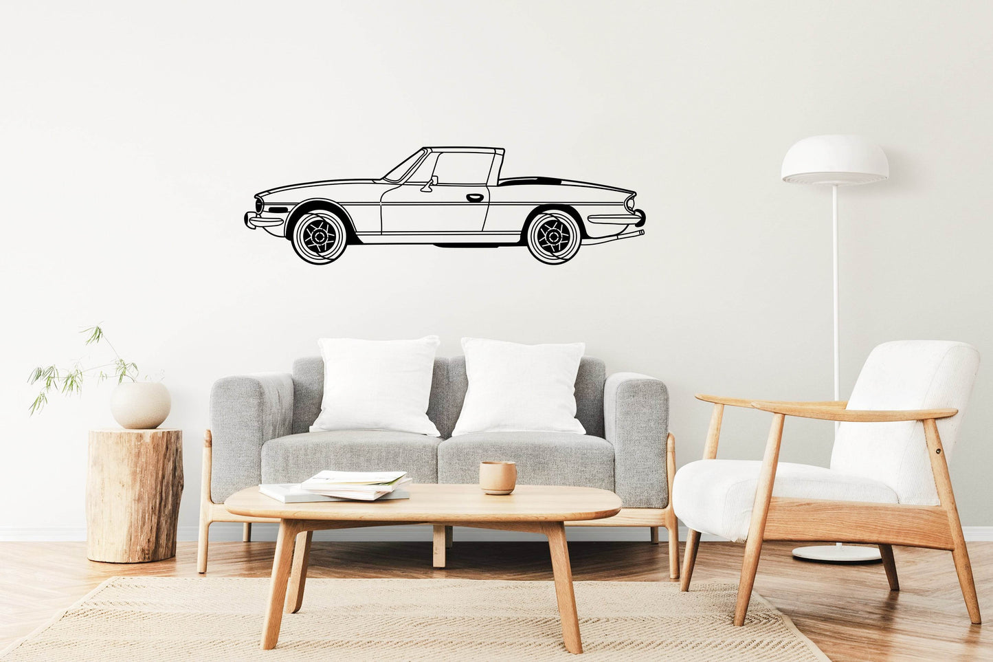 Triumph Stag Side View- Metal Wall Art - Metal Art
