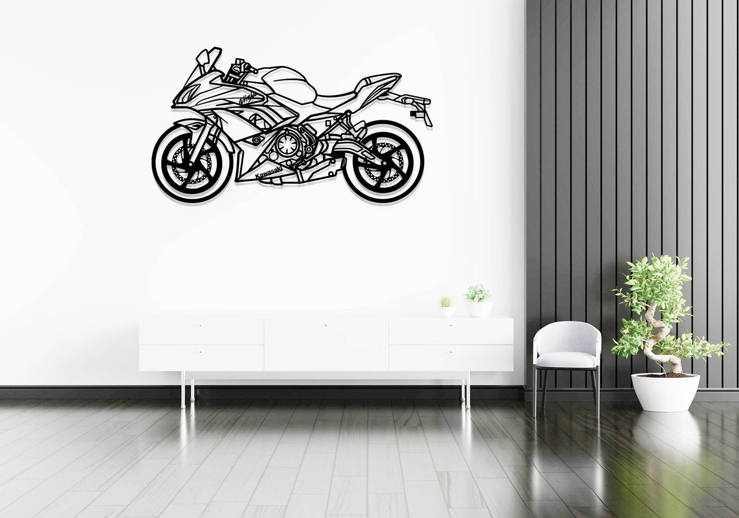 Ninja EX650M - Metal Wall Art - Metal Art