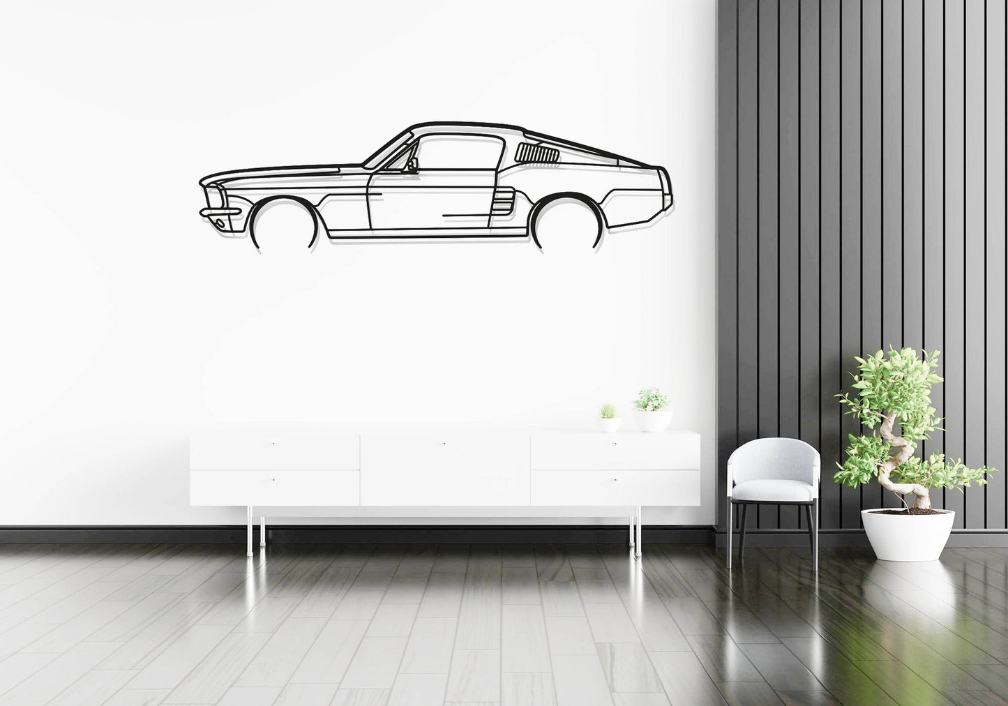 Mustang Fastback - Metal Wall Art - Metal Art