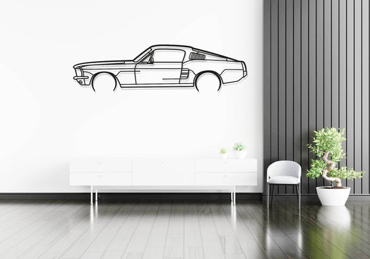 Mustang Fastback - Metal Wall Art - Metal Art