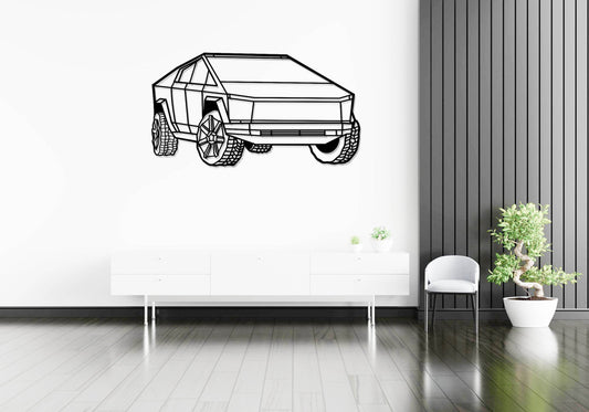 Cybertruck - Metal Wall Art - Metal Art