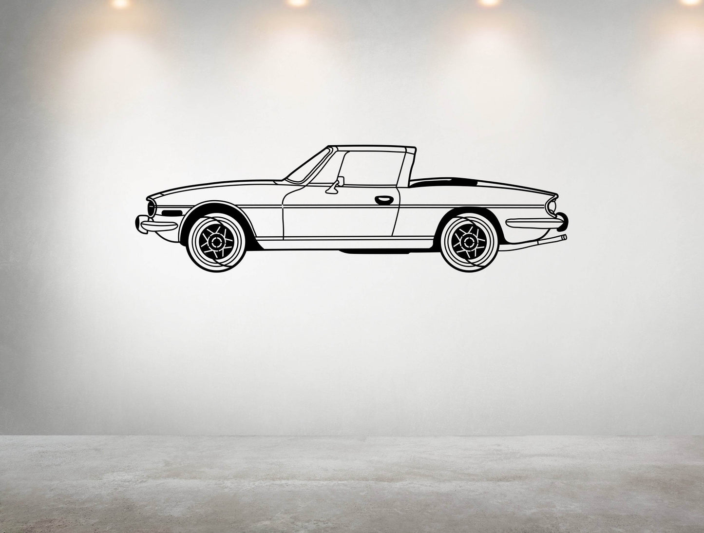 Triumph Stag Side View- Metal Wall Art - Metal Art