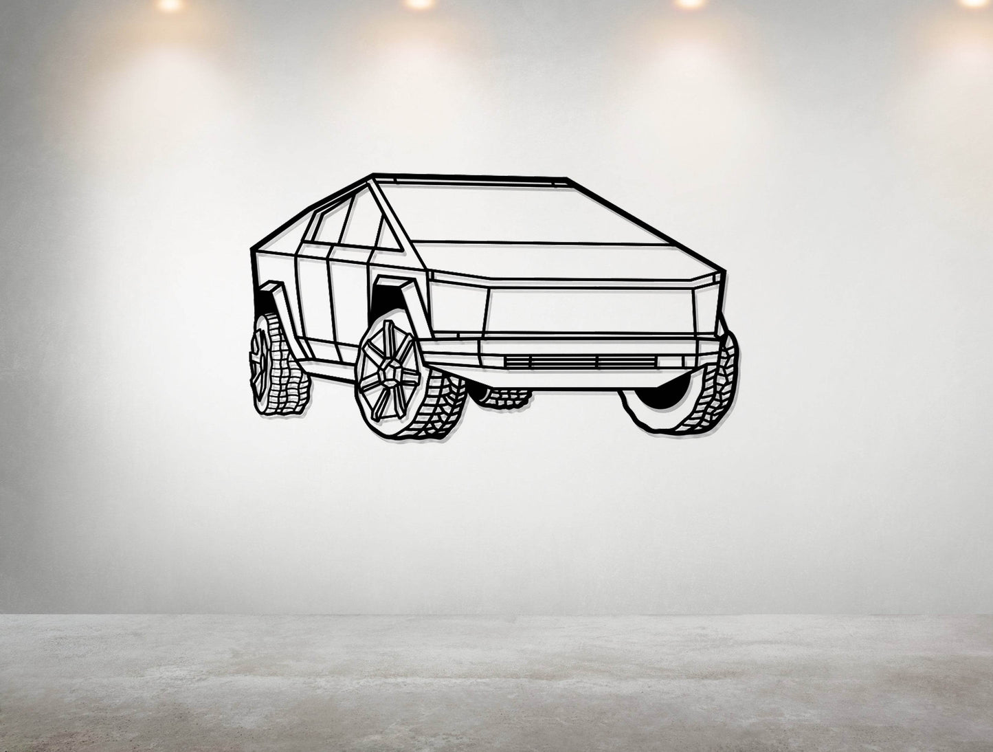 Cybertruck - Metal Wall Art - Metal Art