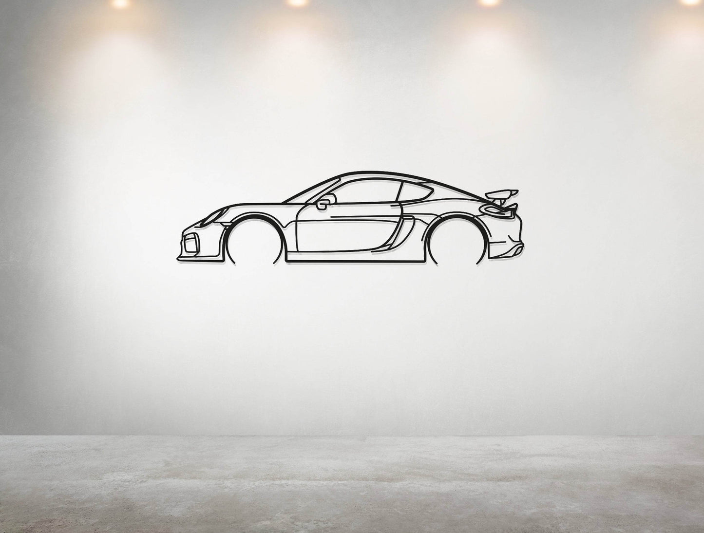 718 Cayman GT4 - Metal Wall Art - Metal Art