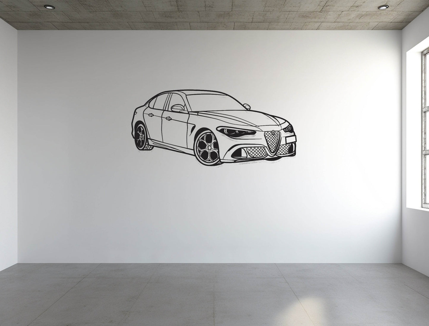 Giulia Quadrifoglio 100th Anniversary - Metal Wall Art - Metal Art