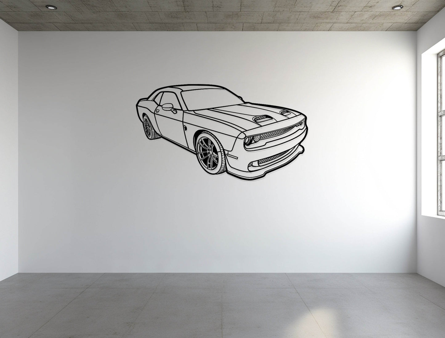 Challenger Hellcat Perspective - Metal Wall Art - Metal Art