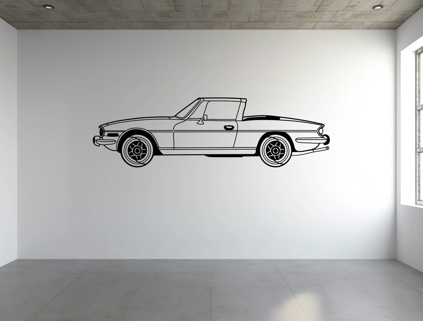Triumph Stag Side View- Metal Wall Art - Metal Art
