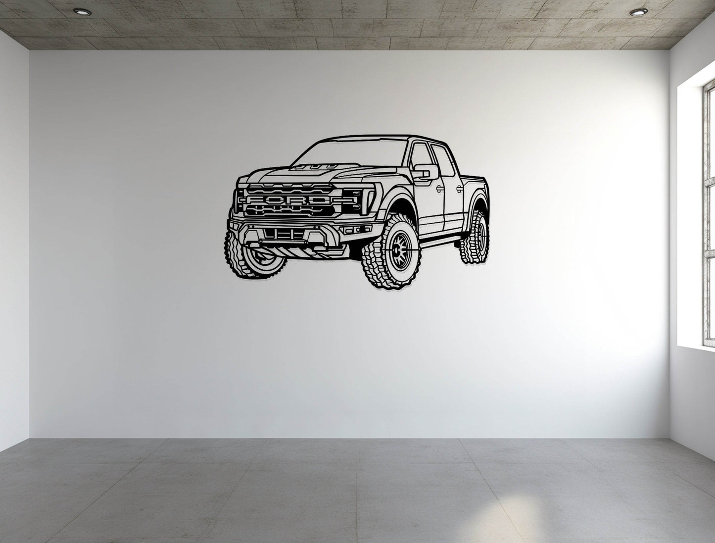 Raptor R Perspective - Metal Wall Art - Metal Art