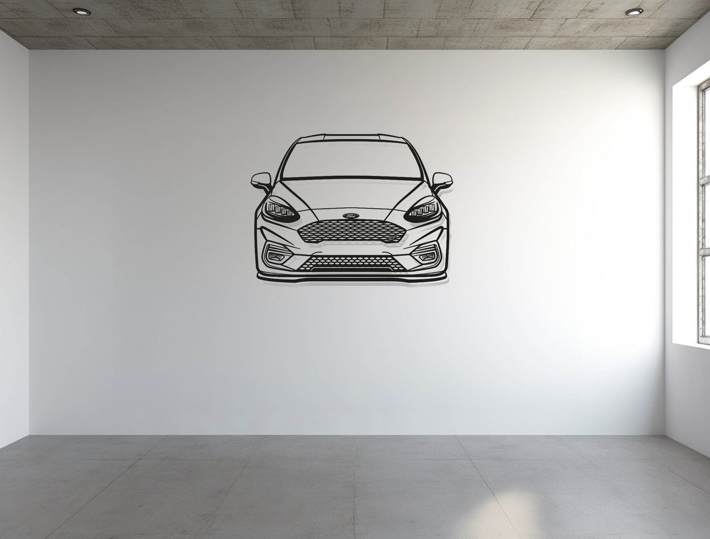 Fiesta MK8 Front - Metal Wall Art - Metal Art
