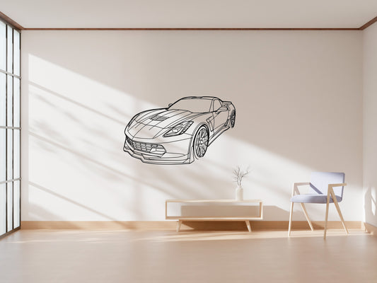 Corvette C7 Z06 - Metal Wall Art