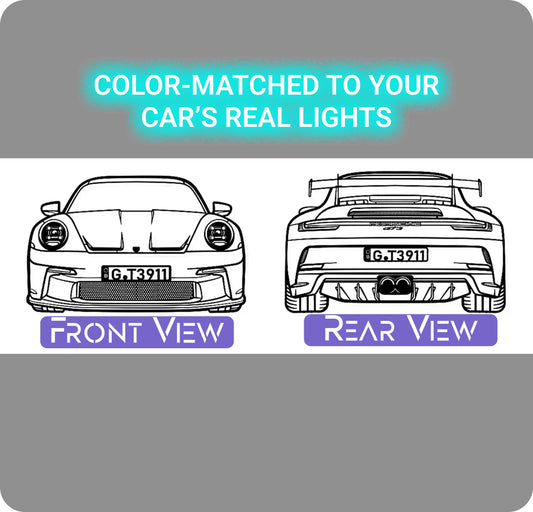 Personalized Car Neon - Metal Wall Art - Metal Art