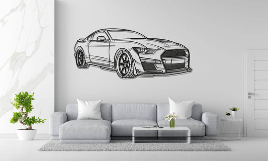 Mustang Shelby GT500 - Metal Wall Art - Metal Art
