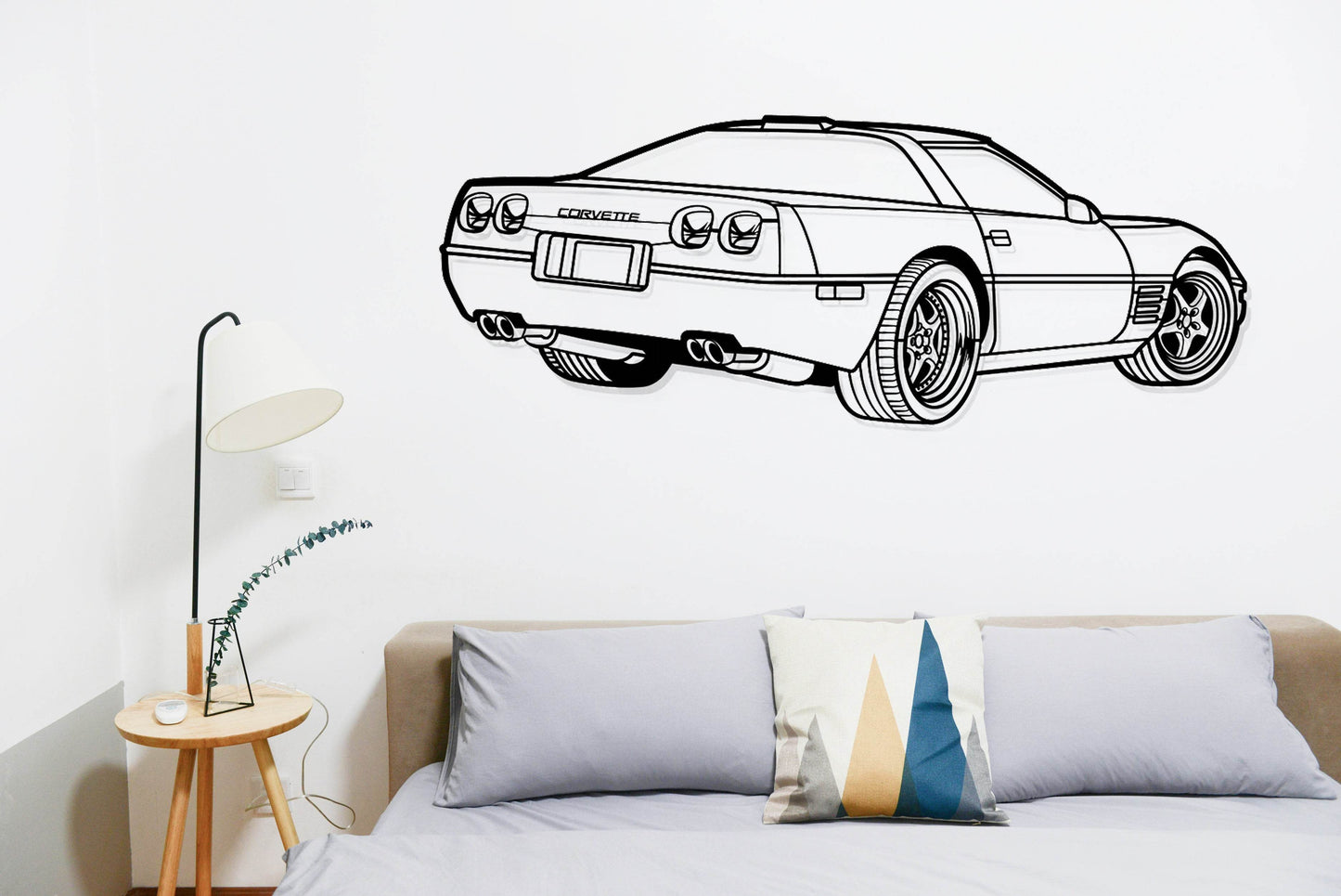 Corvette C4 - Metal Wall Art - Metal Art