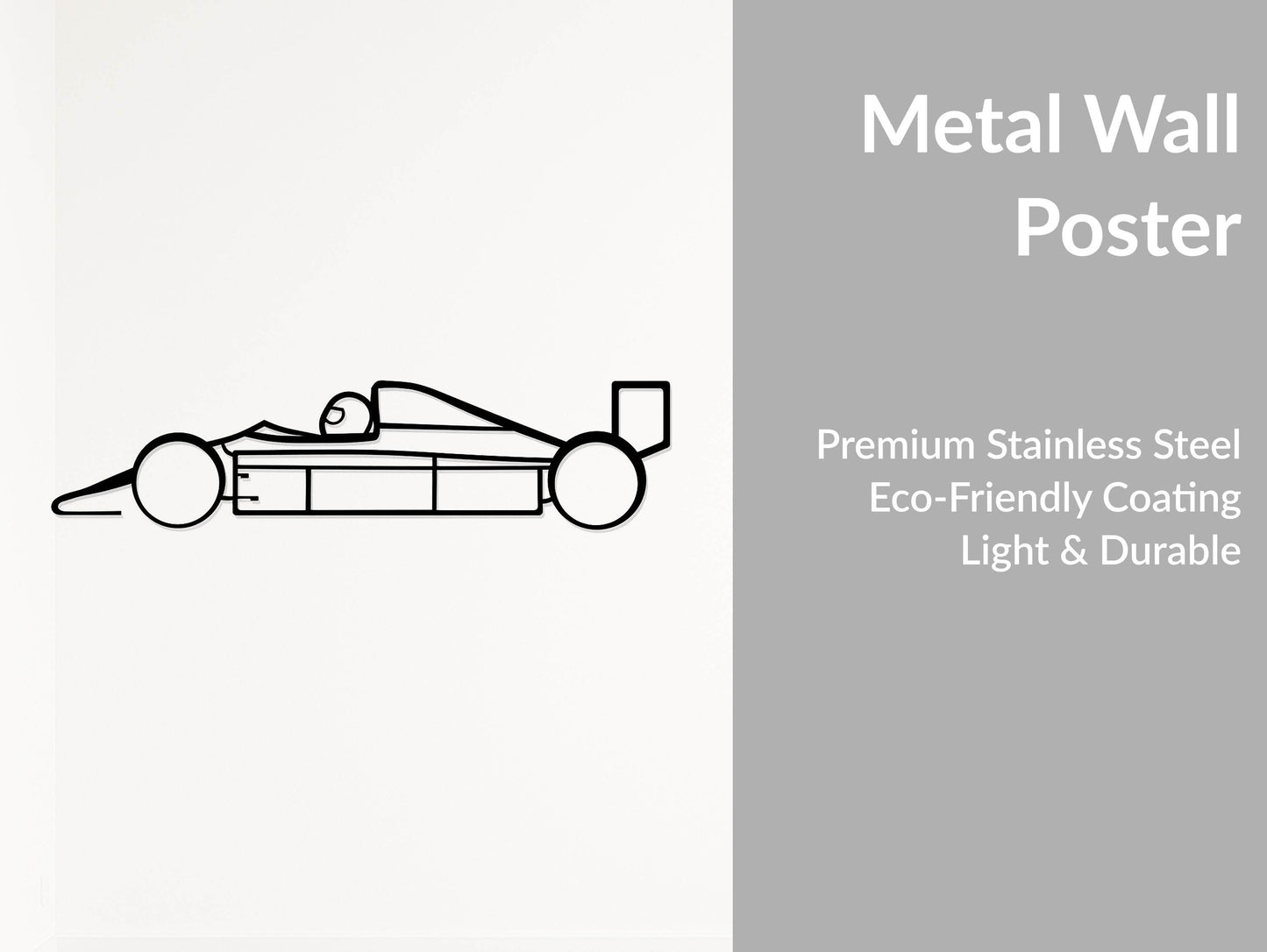 F1 Car - Metal Wall Art - Metal Art