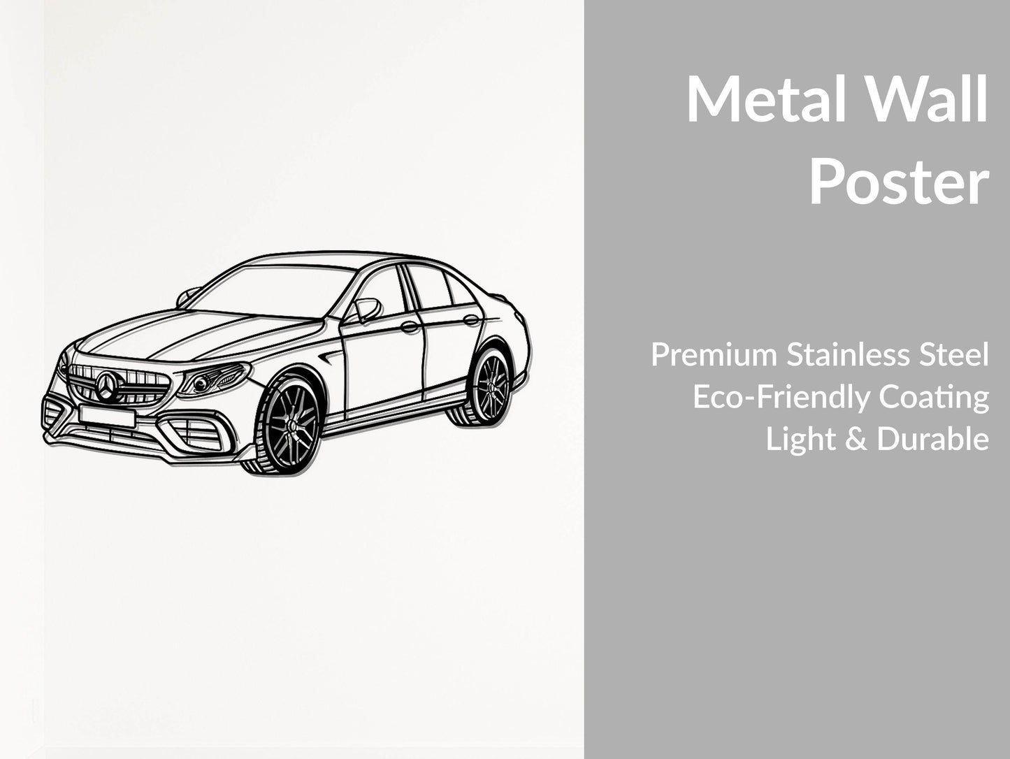 AMG E63 S (W213) - Metal Wall Art - Metal Art