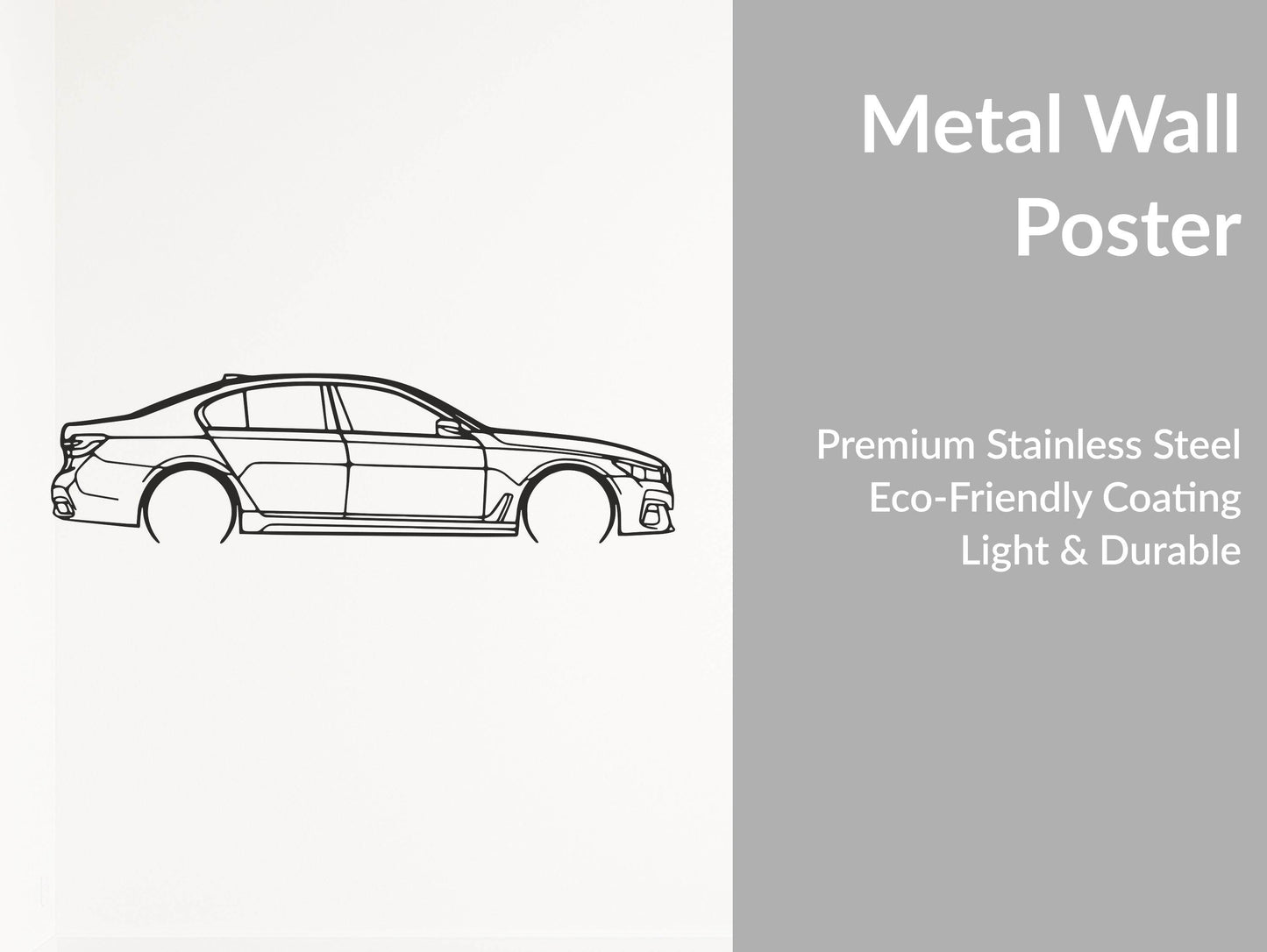 7 Series G11/G12 LCI - Metal Wall Art - Metal Art