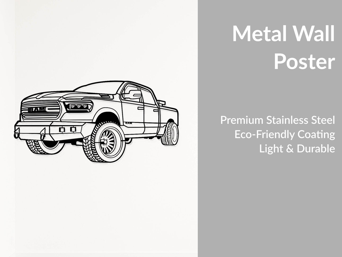 RAM 1500 - Metal Wall Art - Metal Art