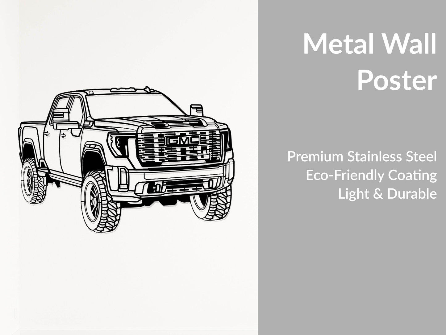 Sierra 2500 Denali - Metal Wall Art - Metal Art