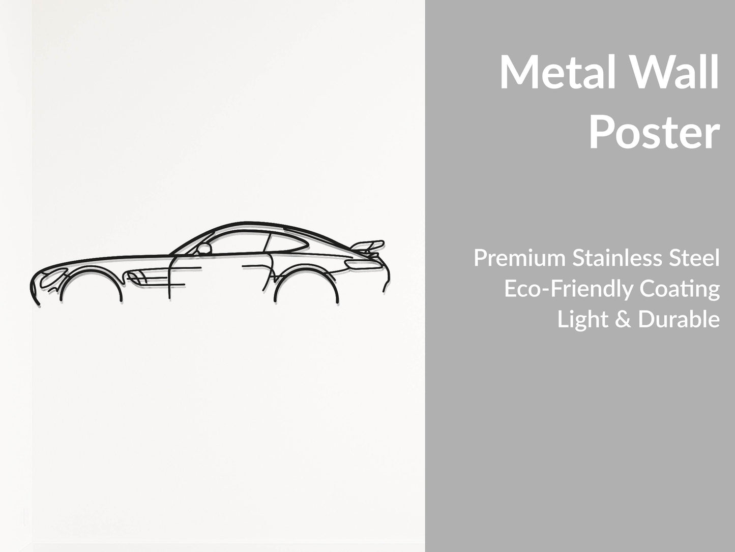 AMG GT R Classic - Metal Wall Art - Metal Art